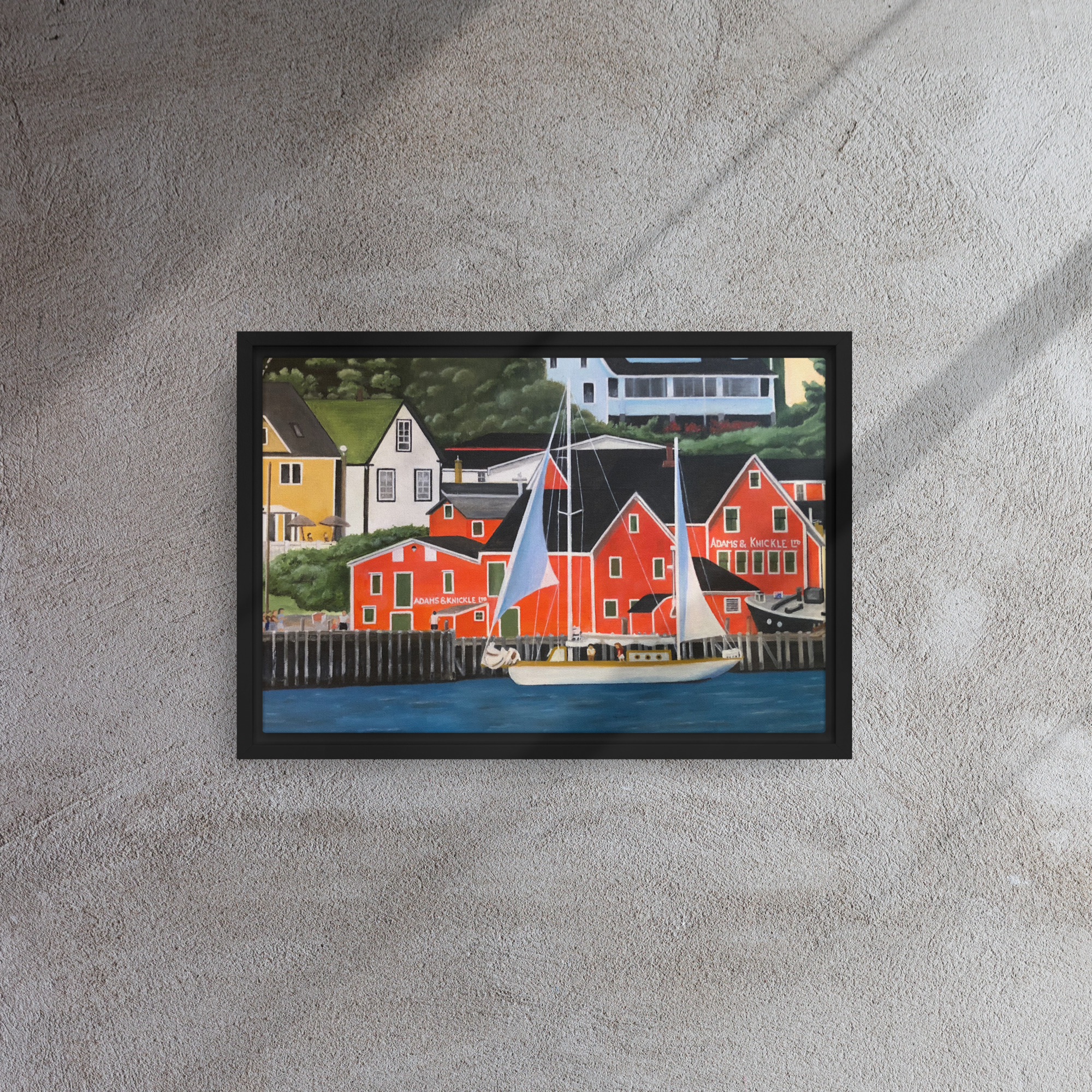 Nautical Artwork Canvas Print | Lunenburg Harbor - Image 3
