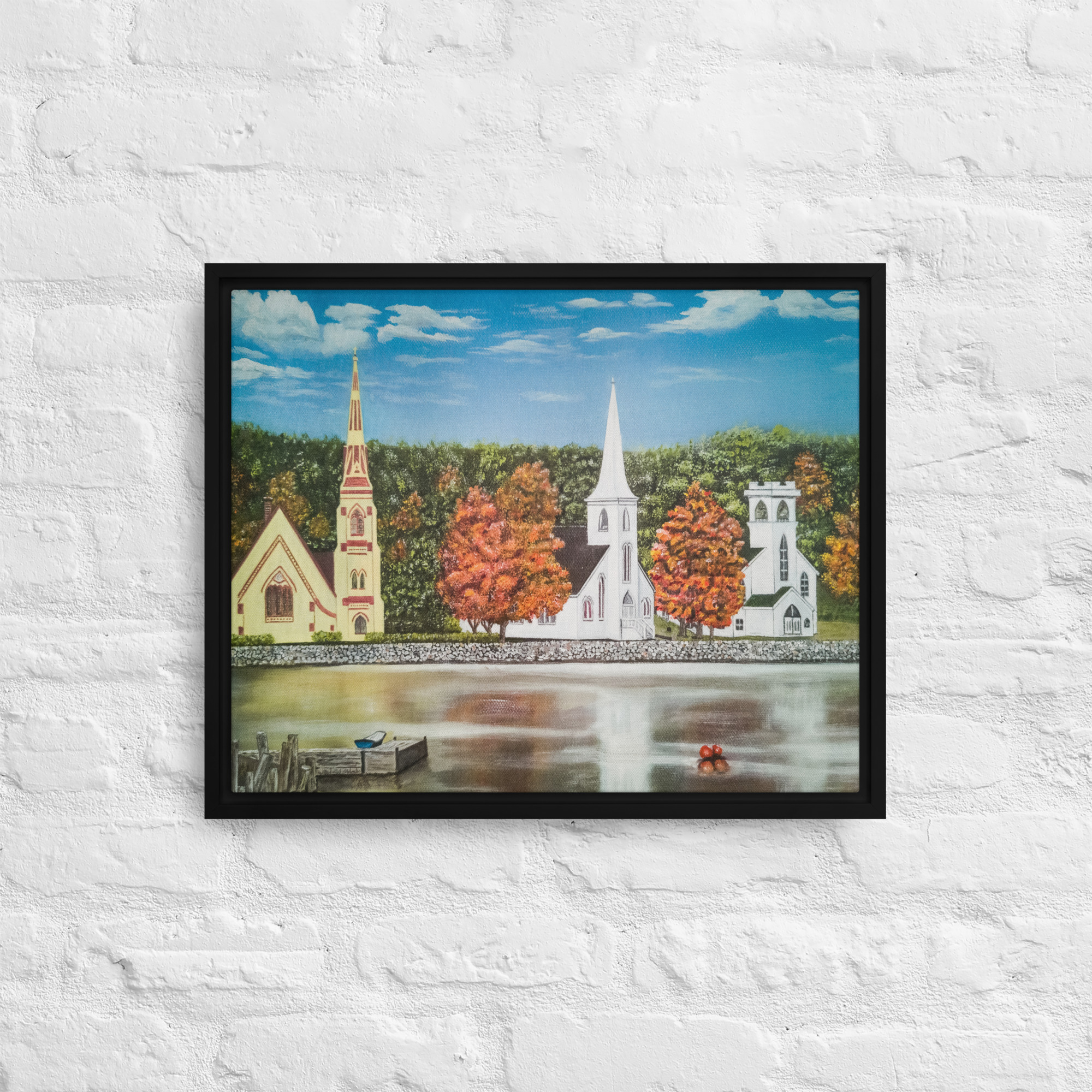 Church Wall Art | Mahone Bay Three Churches - Image 3