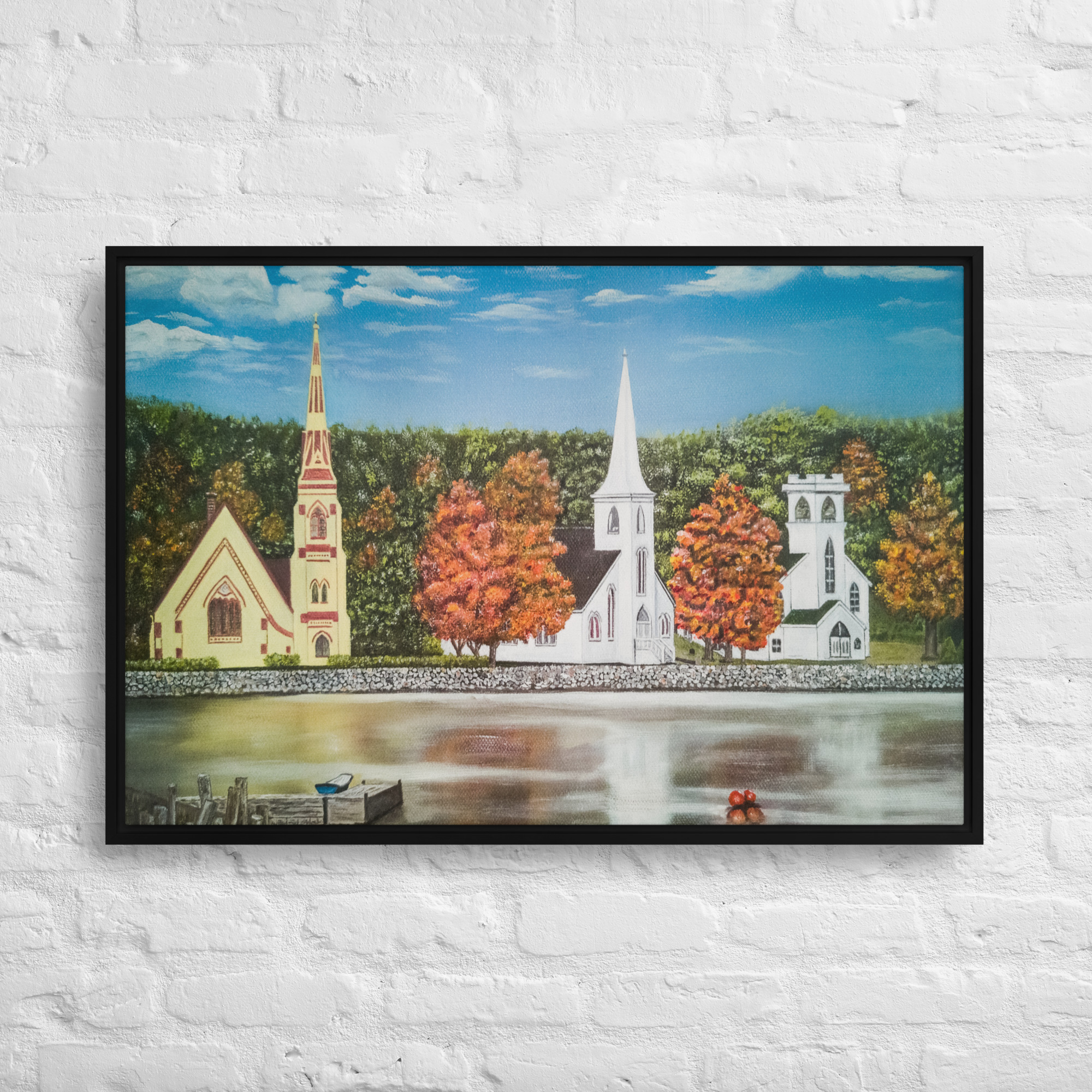 Church Wall Art | Mahone Bay Three Churches - Image 5