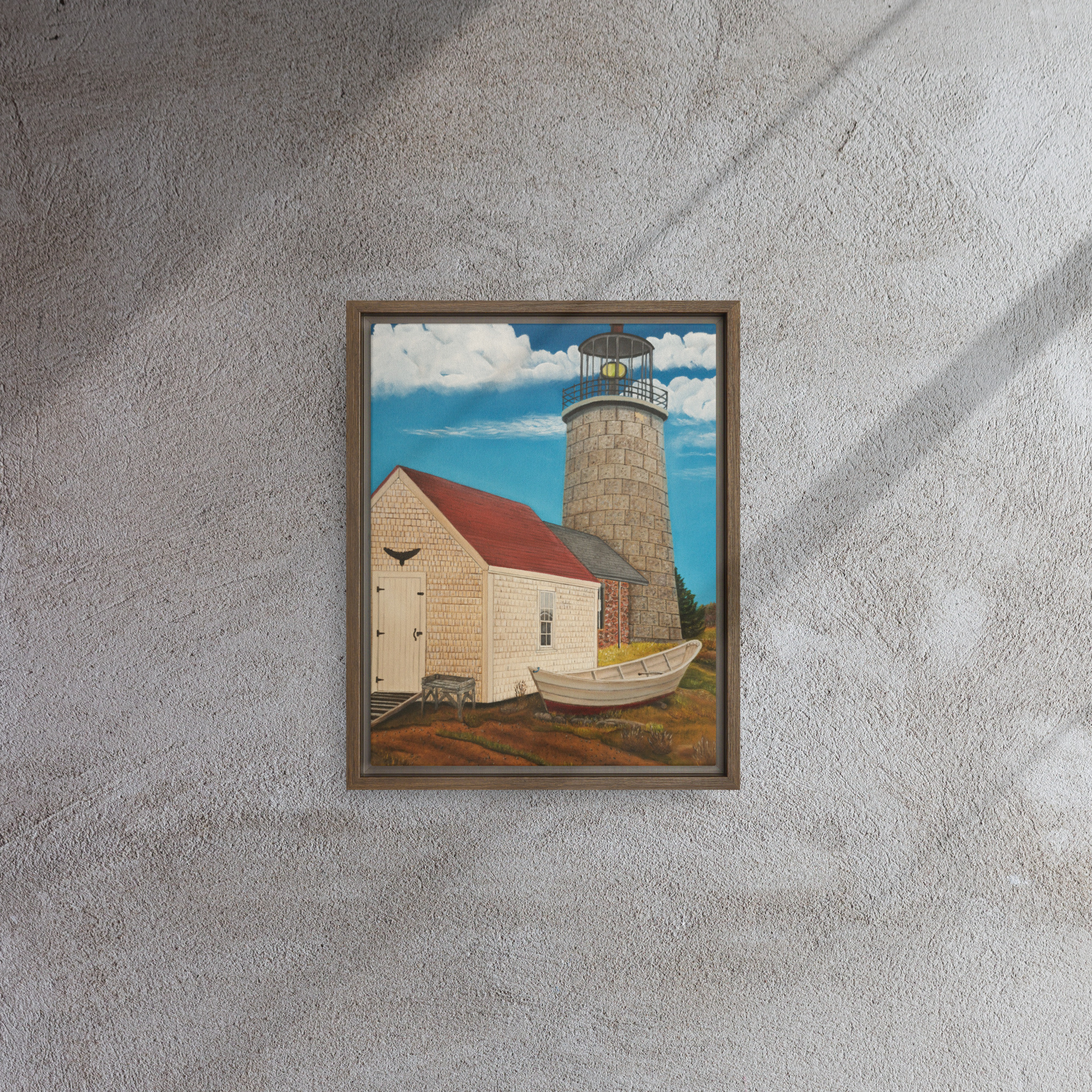Lighthouse Framed Canvas Art | Monhegan Island - Image 5