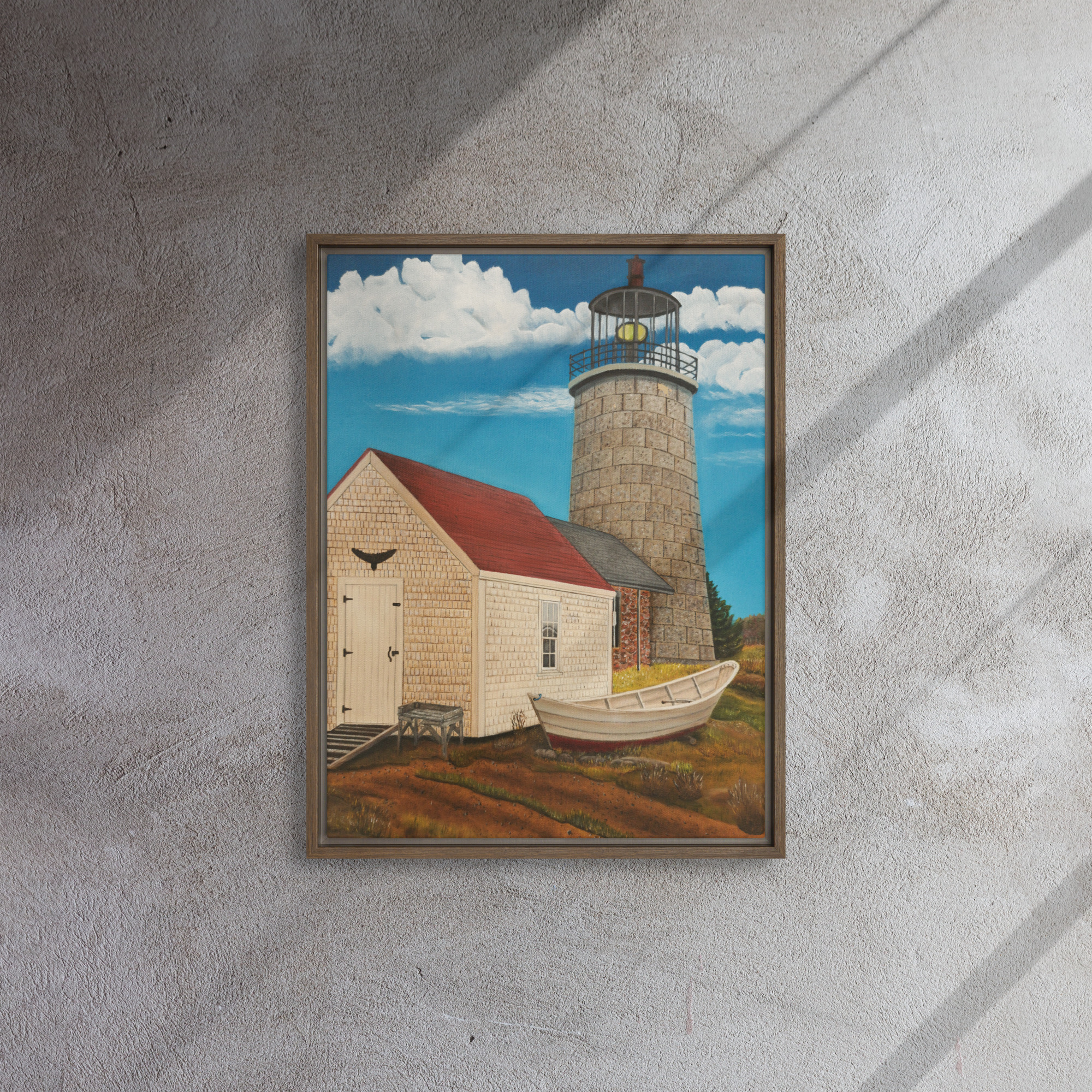 Lighthouse Framed Canvas Art | Monhegan Island - Image 6