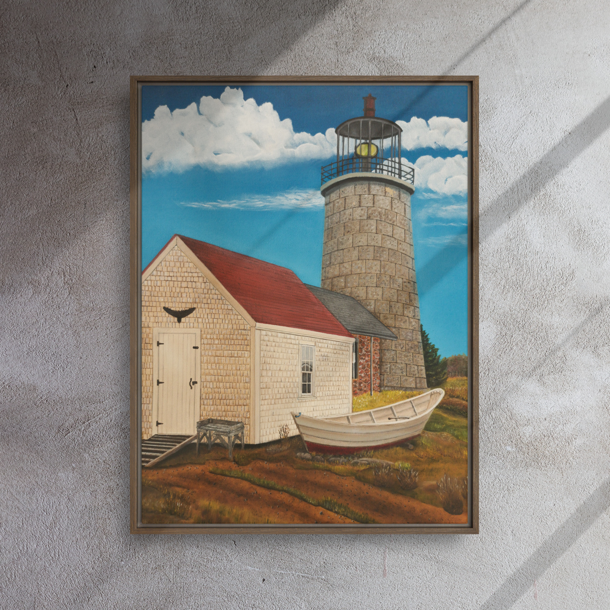 Lighthouse Framed Canvas Art | Monhegan Island - Image 7