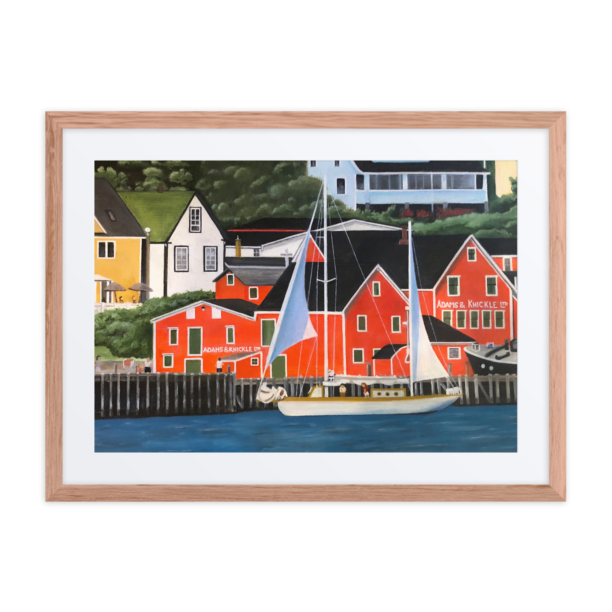 Sailboat Painting | Lunenberg Harbor - Image 4